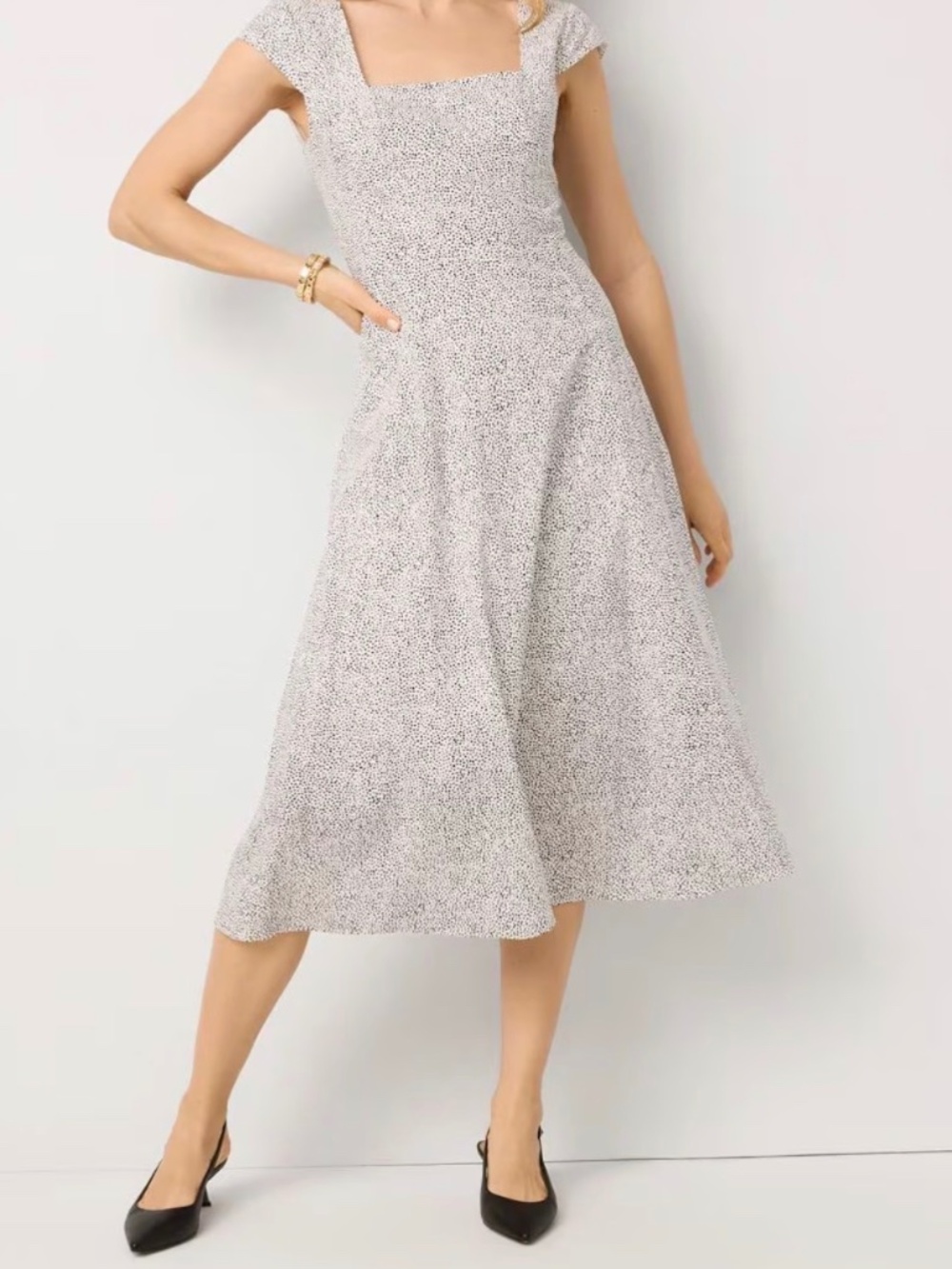 Petite Poplin Midi Dress